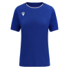 Футболка спортивная женская MACRON WIDIA ECO SHIRT ROYAL BLUE/DARK ROYAL BLUE/WHITE