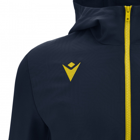 Олимпийка спортивная MACRON TIAMAT FULL LENGTH ZIP TOP NAVY/YELLOW