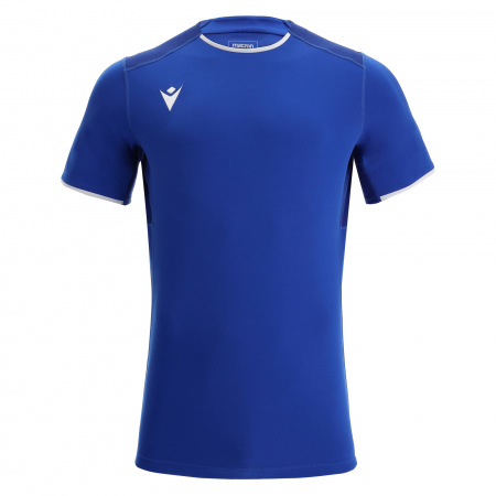 Футболка спортивная MACRON RHODIUM ECO SHIRT ROYAL BLUE/DARK ROYAL BLUE/WHITE
