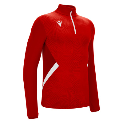 Толстовка тренировочная MACRON FRASER TRAINING 1/4 ZIP TOP RED/WHITE