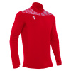 Толстовка тренировочная MACRON TIBER 1/4 ZIP TOP RED/WHITE
