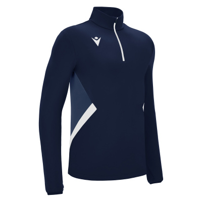 Толстовка тренировочная MACRON PIAVE TRAINING 1/4 ZIP TOP NAVY/WHITE