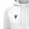 Олимпийка парадная женская MACRON ATLAS HOODY FULL LENGTH ZIP TOP WHITE/LIGHT GREY
