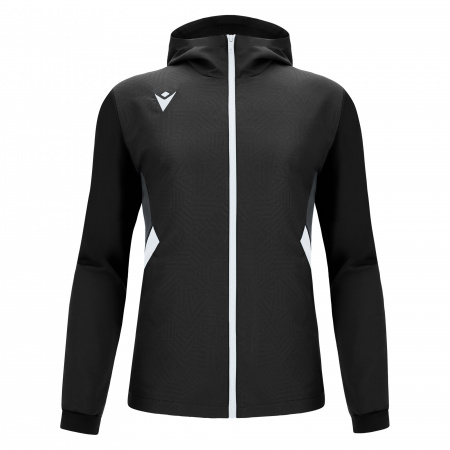 Олимпийка спортивная MACRON TIAMAT FULL LENGTH ZIP TOP BLACK/WHITE