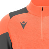 Толстовка тренировочная MACRON IZEL TRAINING 1/4 ZIP TOP NEON CORAL/ANTHRACITE