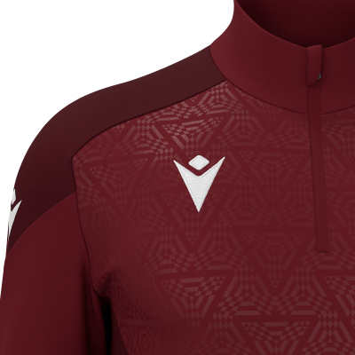 Толстовка тренировочная MACRON YARUGA TRAINING 1/4 ZIP TOP CARDINAL/DARK CARDINAL