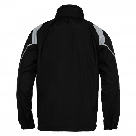 Куртка тренировочная MACRON CORAL 1/4 ZIP FLEECE INTERNAL SHOWERJACKET BLACK/GREY