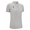 Поло спортивное женское х/б MACRON WALTZ ECO POLO GREY MELANGE