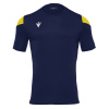 Футболка спортивная MACRON POLIS SHIRT NAVY/YELLOW