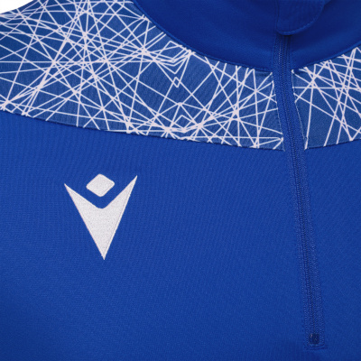 Толстовка тренировочная MACRON TAGUS 1/4 ZIP TOP ROYAL BLUE/WHITE