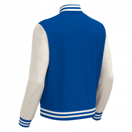 Куртка спортивная MACRON FIDDLE VARSITY COLLEGE JACKET ROYAL BLUE/OFFWHITE