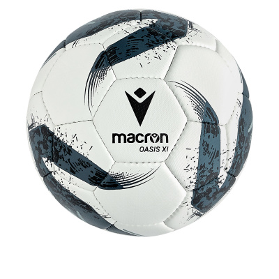 Мяч футбольный тренировочный MACRON OASIS XI N.5 BALL WHITE/ANTHRACITE