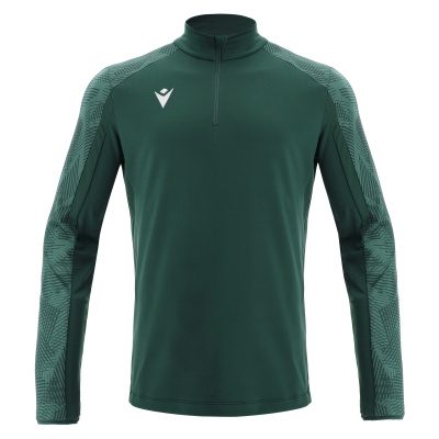Толстовка тренировочная MACRON NARYN TRAINING 1/4 ZIP TOP BOTTLE GREEN/LIGHT BOTTLE GREEN