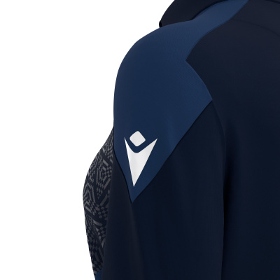Толстовка тренировочная женская MACRON ANORA TRAINING 1/4 ZIP TOP NAVY/LIGHT NAVY