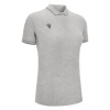 Поло спортивное женское х/б MACRON WALTZ ECO POLO GREY MELANGE