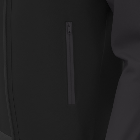 Олимпийка парадная MACRON CHRONOS FULL ZIP TOP BLACK/DARK GREY