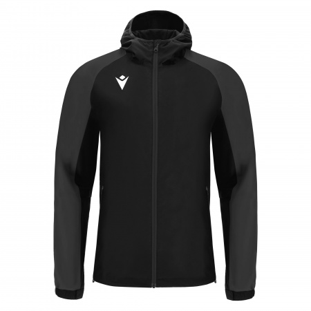 Куртка спортивная MACRON ALPS RAIN JACKET WATERPROOF BLACK/DARK GREY