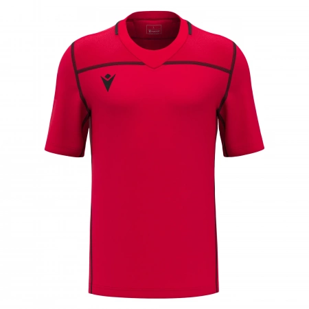 Регбийка игровая MACRON PERIDOT SHIRT RED/BLACK