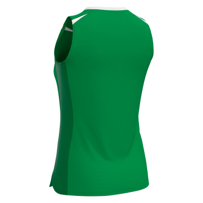 Футболка спортивная MACRON LILY ECO MATCH DAY SLEEVESLESS SHIRT GREEN/WHITE