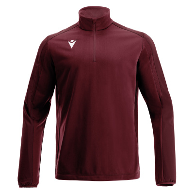 Толстовка тренировочная MACRON ARNO TRAINING 1/4 ZIP TOP CARDINAL/DARK CARDINAL