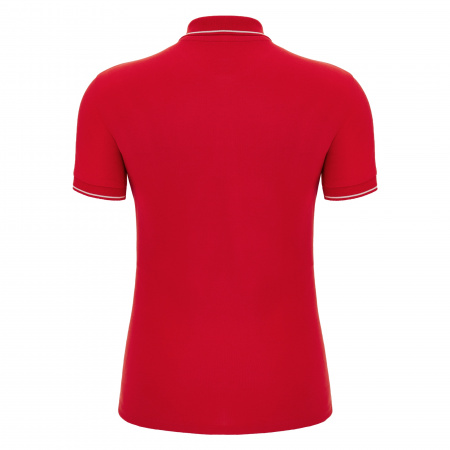 Поло спортивное женское х/б MACRON WALTZ ECO POLO RED