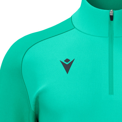 Толстовка тренировочная женская MACRON LENA TRAINING 1/4 ZIP TOP TURQUOISE/DARK TURQUOISE