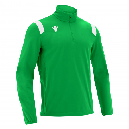 Толстовка тренировочная MACRON GANGE TRAINING 1/4 ZIP TOP GREEN/WHITE