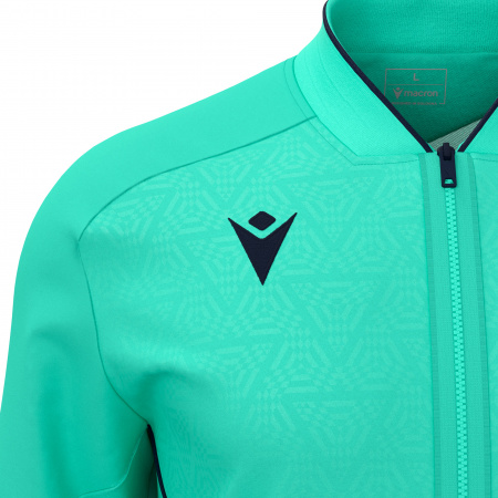 Олимпийка спортивная MACRON MORPHEUS MICROFIBER FULL LENGTH ZIP TOP TURQUOISE/NAVY