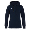 Олимпийка спортивная женская MACRON LYRE FULL LENGHT ZIP HOODED SWEATSHIRT NAVY