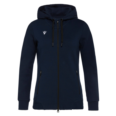 Олимпийка спортивная женская MACRON LYRE FULL LENGHT ZIP HOODED SWEATSHIRT NAVY