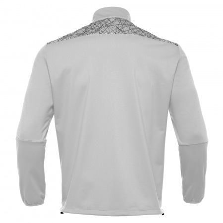 Толстовка тренировочная MACRON TAGUS 1/4 ZIP TOP SILVER/ANTHRACITE