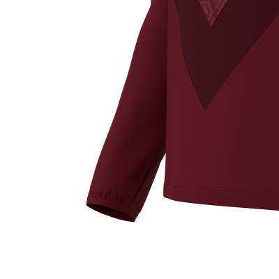 Толстовка тренировочная MACRON YARUGA TRAINING 1/4 ZIP TOP CARDINAL/DARK CARDINAL