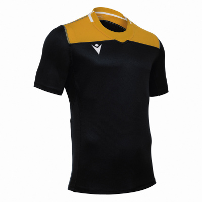 Регбийка игровая MACRON JASPER SHIRT BLACK/AMBER