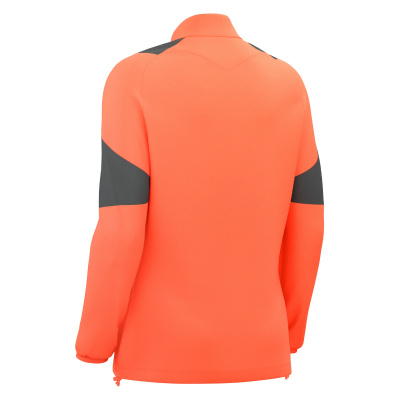 Толстовка тренировочная женская MACRON CHANTICO TRAINING 1/4 ZIP TOP NEON CORAL/ANTHRACITE