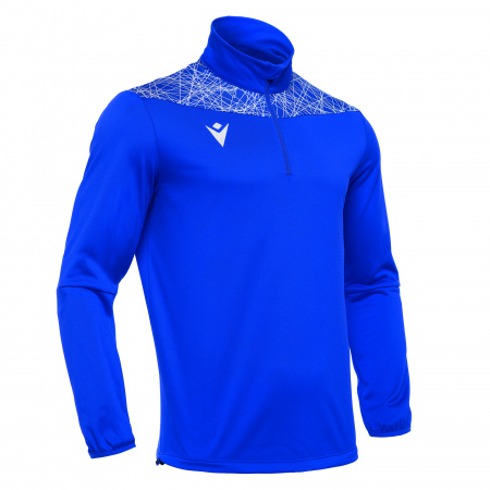 Толстовка тренировочная MACRON TAGUS 1/4 ZIP TOP ROYAL BLUE/WHITE