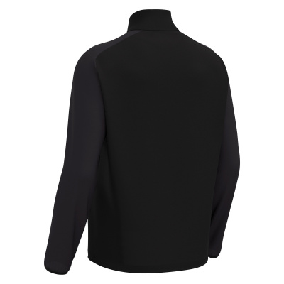 Толстовка тренировочная MACRON ISEN 1/4 ZIP TOP BLACK/DARK GREY