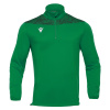 Толстовка тренировочная MACRON TAGUS 1/4 ZIP TOP GREEN/BLACK