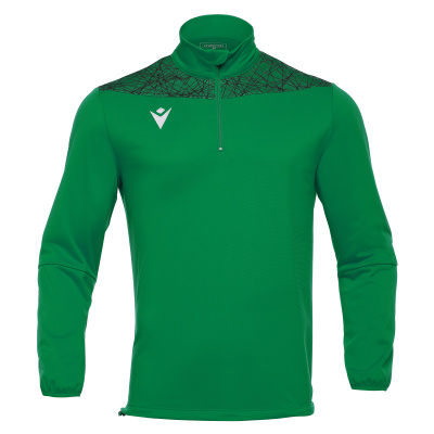 Толстовка тренировочная MACRON TAGUS 1/4 ZIP TOP GREEN/BLACK