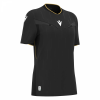 Футболка судейская проф. женская MACRON TESS ECO SHIRT SS BLACK/GOLD