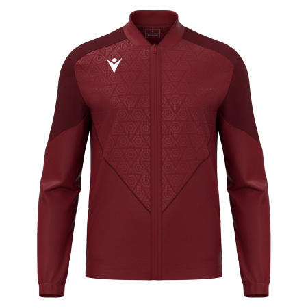 Олимпийка спортивная MACRON MORPHEUS MICROFIBER FULL LENGTH ZIP TOP CARDINAL/DARK CARDINAL