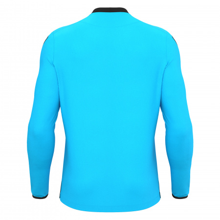 Футболка судейская проф. MACRON FRISK SHIRT LS NEON SKY BLUE/BLACK