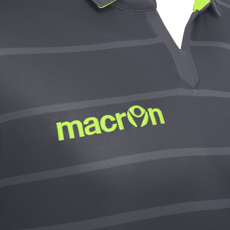 Футболка спортивная MACRON TABIT SHIRT ANTHRACITE/NEON YELLOW