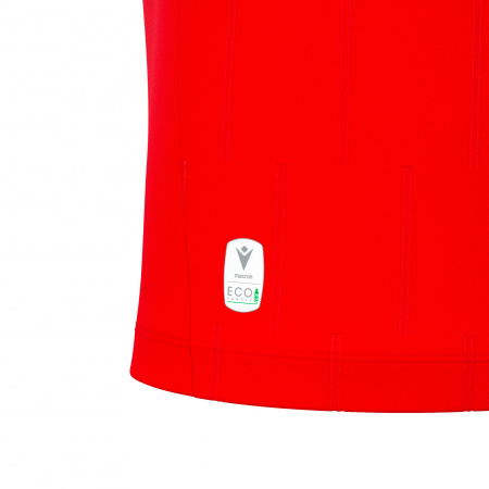 Футболка судейская проф. MACRON MENDEZ ECO SHIRT LS BRIGHT RED/BLACK