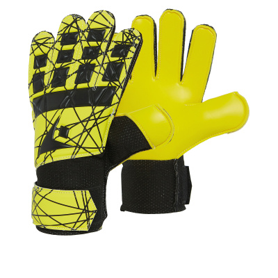 Перчатки вратарские MACRON LEOPARD XH GK GLOVES JR BLACK/YELLOW