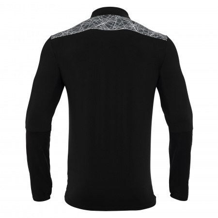 Толстовка тренировочная MACRON TIBER 1/4 ZIP TOP BLACK/WHITE