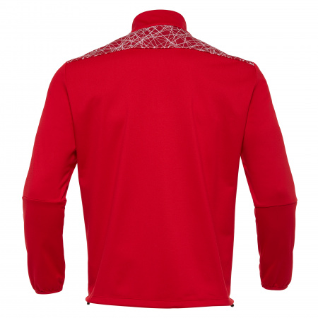 Толстовка тренировочная MACRON TAGUS 1/4 ZIP TOP RED/WHITE