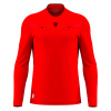 Футболка судейская проф. MACRON MENDEZ ECO SHIRT LS BRIGHT RED/BLACK