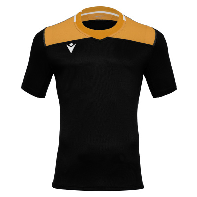 Регбийка игровая MACRON JASPER SHIRT BLACK/AMBER