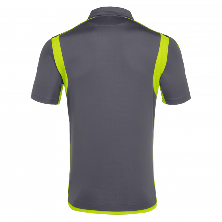 Футболка спортивная MACRON TABIT SHIRT ANTHRACITE/NEON YELLOW