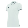 Поло спортивное женское х/б MACRON HAMBO POLO WHITE/ANTHRACITE